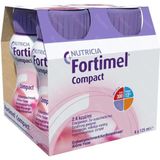 Nutridrink Compact Aardbei 125 ml 4 Stuks