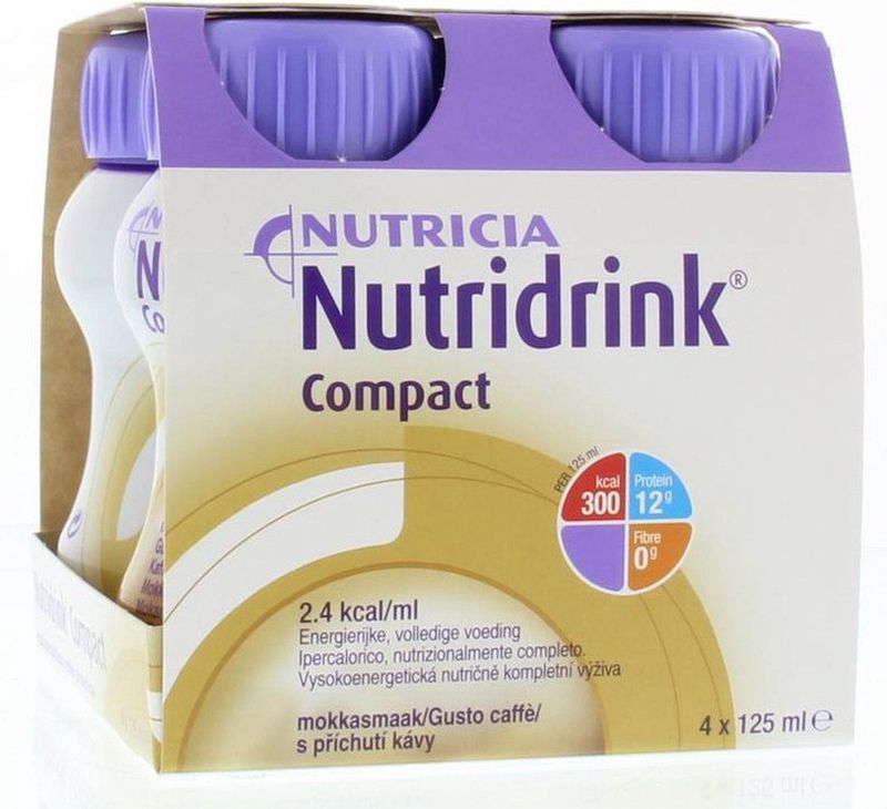 Nutridrink Compact Mokka 125 ml 4 Stuks