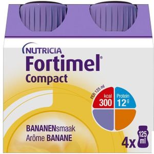 Fortimel - Compact - Drinkvoeding - Banaan - 4 Flesjes van 125 ml