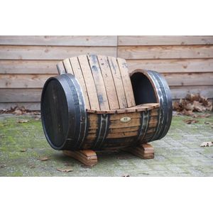 Whiskyvat Stoel ""Lowland"" 225l. geborsteld, geschuurd, geolied