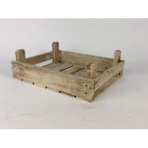 Fruitkist laag model ""old look"" middel / Opbergkist / Cadeau kist / Houten kist / Krat