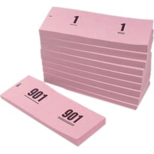 Witbaard - Garderobe blok roze - Nummer 1-1000