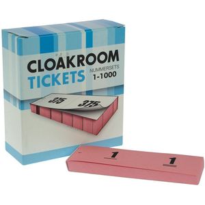 Witbaard - Garderobe blok roze - Nummer 1-1000