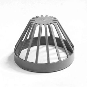 Dyka Bladvanger model m plakplaat PVC grijs 80mm (Prijs per stuk)
