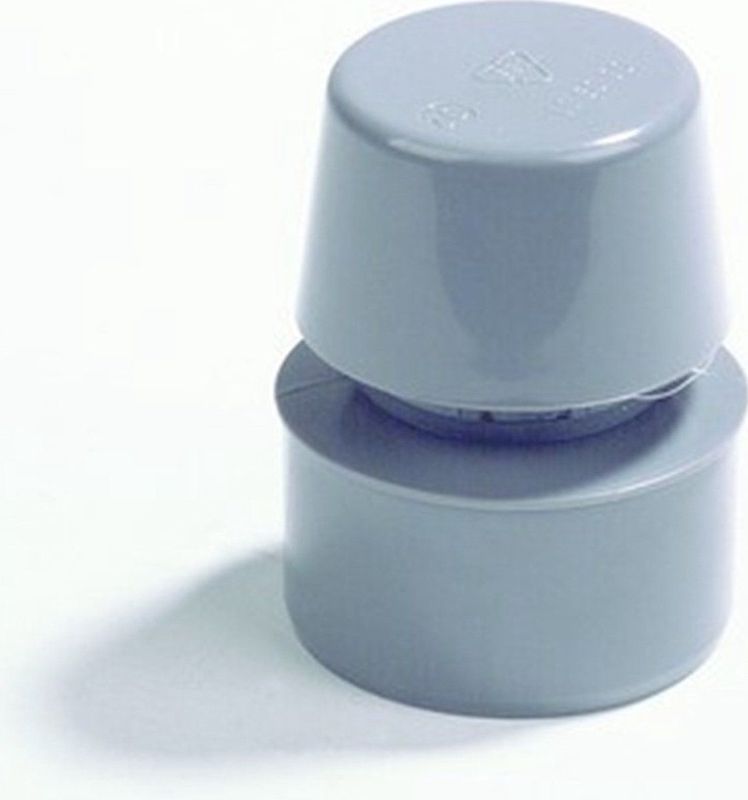 Dyka - Beluchter - Lijmmof Aansluiting - PVC - Grijs - Diameter 50mm