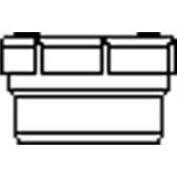 Dyka - Eindstuk - PVC - Grijs - Met Schroefdeksel