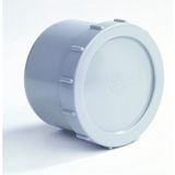 Dyka - Eindstuk met Schroefdeksel - PVC - Grijs - Diameter 160mm