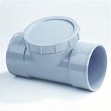 Dyka - Ontstoppingsstuk - Grijs - PVC - 2x Lijmmof en Schroefdeksel