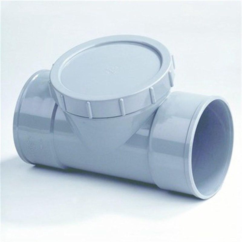 Dyka - Ontstoppingsstuk - Grijs - PVC - 2x Lijmmof en Schroefdeksel