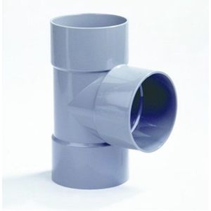 Dyka T-stuk 3x lijmmof 90° PVC keurmerk BRL52100 160 x 160mm