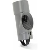 Dyka PVC bladafscheider Ø80mm grijs afvoerborstel - bladfilter - bladvanger - regenpijp filter- dakgootbeschermer -