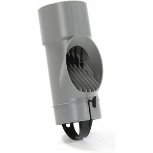 Dyka PVC bladafscheider Ø80mm grijs afvoerborstel - bladfilter - bladvanger - regenpijp filter- dakgootbeschermer -