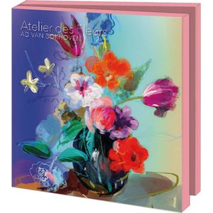 Bekking & Blitz - Wenskaartenmapje - Set wenskaarten - Kunstkaarten - Museumkaarten - Uniek design - 10 stuks - Inclusief enveloppen - Ateliers des Fleurs - Ad van Bokhoven