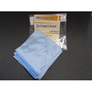 Spiegeldoek Microvezel 60x50cm blauw Merkloos