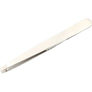Voordeelverpakking 4 X Merbach pincet, recht smal model, edelstaal, 10 CM