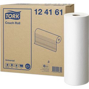 Voordeelverpakking 3 X Tork Onderzoekbankrol Universal, 1-laags, wit C1, 185mtr/39cm, 2 rol (124161)