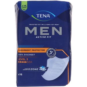 TENA MEN LEVEL 3, 16 stuks . Voordeelbundel met 7 verpakkingen