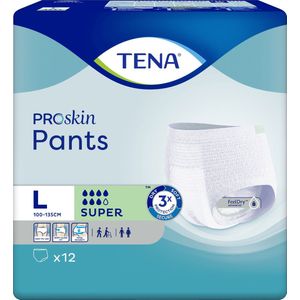 TENA Proskin Pants Super - Large, 12 stuks . Voordeelbundel met 7 verpakkingen