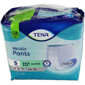 TENA Proskin Pants Super - Small, 12 stuks . Voordeelbundel met 7 verpakkingen