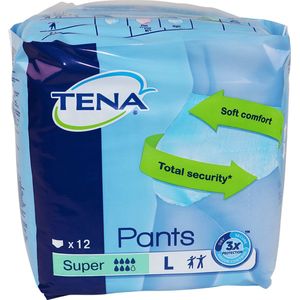 TENA Proskin Pants Super - Large, 12 stuks . Voordeelbundel met 10 verpakkingen