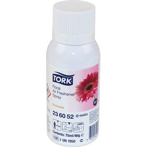 Tork Luchtverfrisser Spray met Bloemengeur A1, aerosol (236052)- 10 x 12 x 75 ml voordeelverpakking