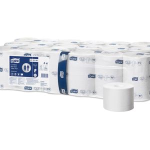 Tork Hulsloos Mid-size Toiletpapier Advanced, 2-laags, wit T7, 103,5mtr/9,3cm (472199)- 5 x 36 rollen voordeelverpakking