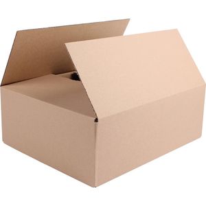 Verzenddoos, enkele golf, bruin, ft 340 x 280 x 120 mm 25 stuks