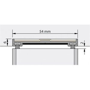 Raamaccessoire - Brandwerend Profiel - Mat-Satijn Geanodiseerd - 60 Minuten Brandwerend