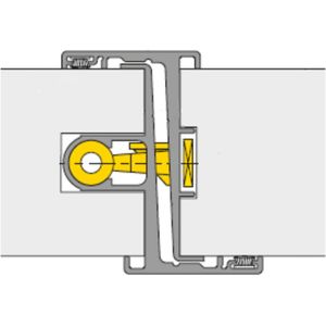 Alprokon - Inbraakwerende Deurnaald - Uitvoering 007 - SKG*** - Deurdikte 40 mm - Doornmaat 55 mm - Lengte 2200 mm - DIN Rechts