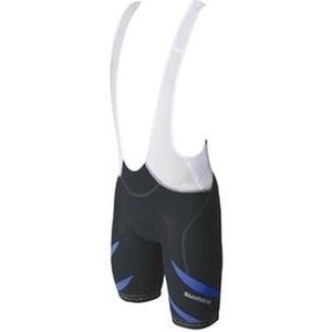 Shimano - Premium Bib Short - Fietsbroek - Zwart met Blauw - Heren