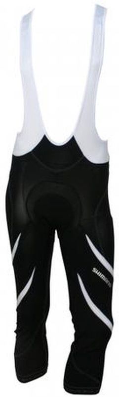 Shimano - Premium - Fietsbroek - Zwart met Wit - 3/4 - Heren