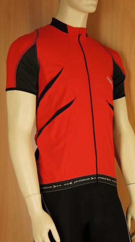 Shimano - Premium Short Sleeve - Fietsshirt - Rood met Zwart - Heren