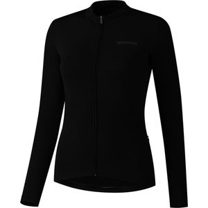 Shimano Womens Kaede Thermal Long Sleeve Fietsshirt (Dames |zwart)