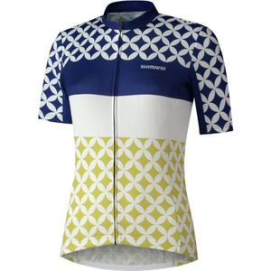 W's MIZUKI Short Sleeve Jersey, White/Navy