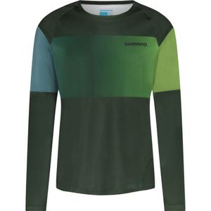 Shimano - Myoko Long Sleeve Jersey Warm - Fietsshirt - Groen