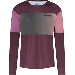 Shimano Myoko Long Sleeve Jersey Warm Fietsshirt (purper)