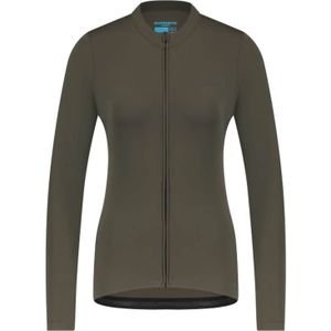 Woman's KAEDE Thermal Long Sleeve Jersey, Moss Green