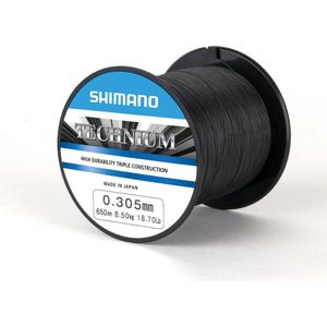 Shimano, Technium, monofile- & fluorocarbonkoord, spoellengte: 1100 m, diameter: 0,305 mm, Pb
