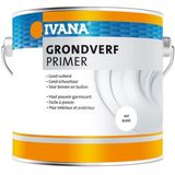 Ivana grondverf/primer - synthetisch - 2,5 l - grijs - hout