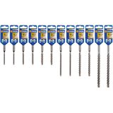 Ivana - SDS-Plus Cross - Hamerboor - 10 mm - 455/390 mm