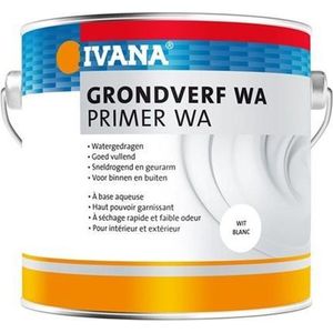 Ivana grondverf - watergedragen - zwart - blik 2,5 l