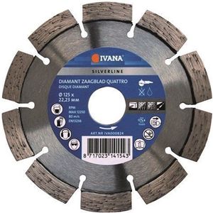 Ivana Diamantzaag Quattro Silverline Ø125x22.23mm