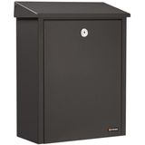 Ivana Postkast Brievenbus 390 Zwart (Ral 9005)
