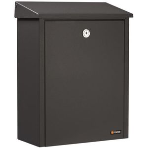 Ivana Postkast Brievenbus 390 Zwart (Ral 9005)
