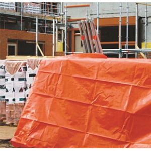 Ivana - Dekkleed - Oranje - Afdekfolie - 100gr - 6x8mtr