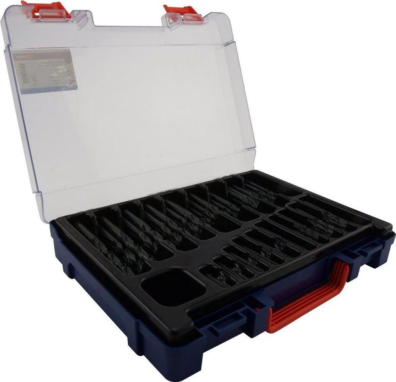 Ivana HSS metaalborenset Silverline gewalst 1- 10 mm 170 delig