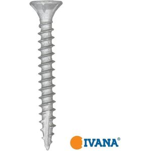 Ivana Buitenschroef AR-Coating Zilver Platkop Met Snijpunt TX-20 4.0x35 200 Stuks