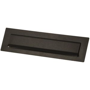 Ivana - 56702 Berlijn - Briefplaat - Zwart - 340 x 95 mm voor Doorvoerkast
