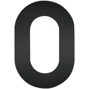 Huisnummer - 120 mm - Mat Zwart - RVS - Onzichtbare Schroefbevestiging
