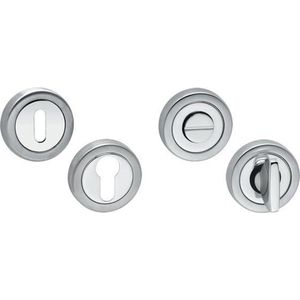 WC garnituurituur rond rvs mat/glans WC 8mm